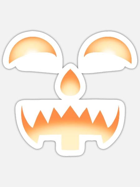 Gruseliges Halloween - Sticker Größe S (10 x 10 cm) - Mattweiß