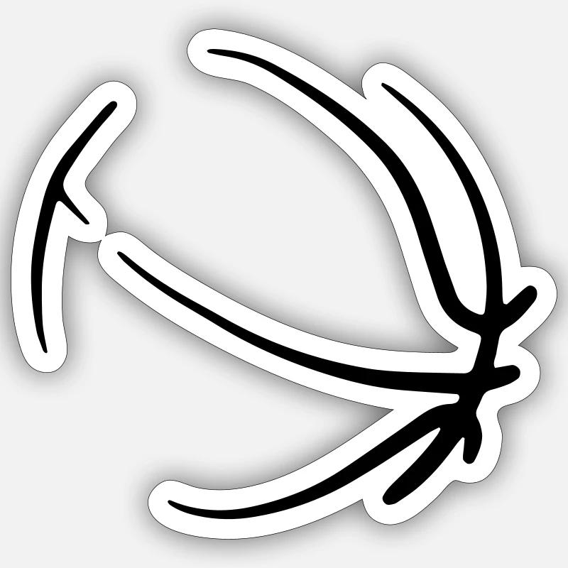 Basketball 30 - Sticker Größe S (10 x 10 cm) - Mattweiß