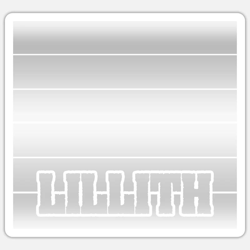 Geschenkidee für Lillith Tochter Geschenk - Sticker Größe S (10 x 10 cm) - Mattweiß