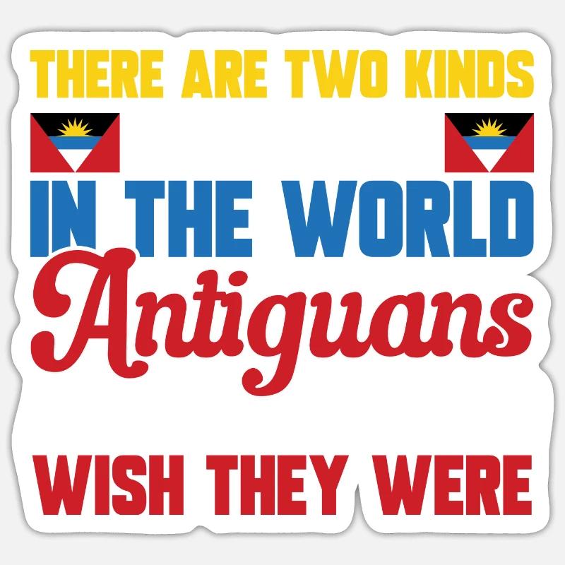 Drapeau d’Antigua-et-Barbuda Sticker taille S (10 x 10 cm)