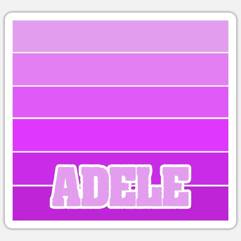 comme nom de fille - Sticker taille S (10 x 10 cm) - blanc mat