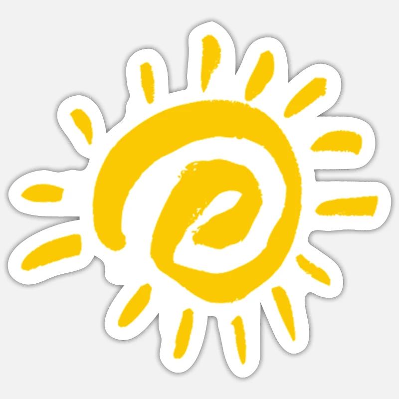 Die Sonne the Sun - Sticker size S (10 x 10 cm) - white matte
