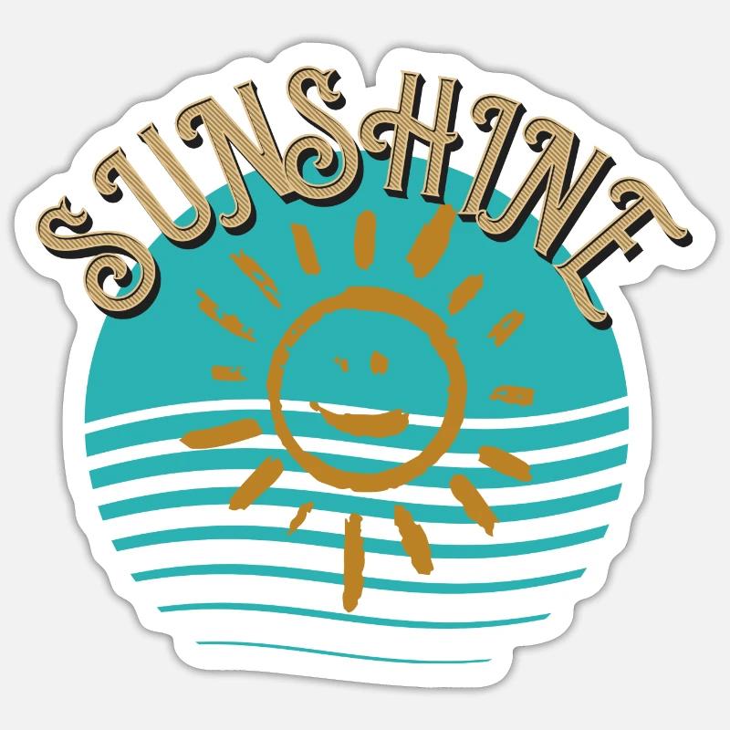Sunshine: The Golden Elixir - Sticker size S (10 x 10 cm) - white matte