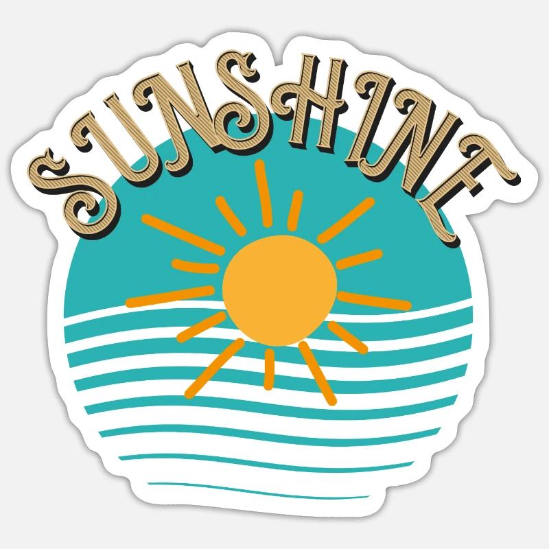 Sunshine: The Golden Elixir - Sticker size S (10 x 10 cm) - white matte