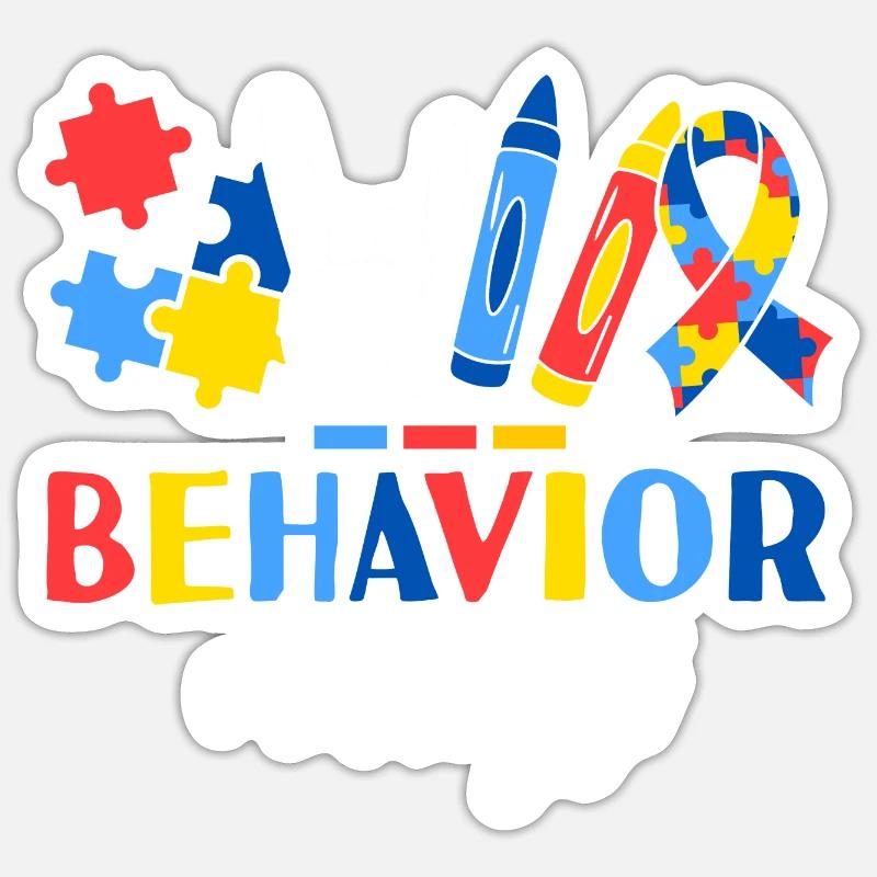 Behavior Analyst Registered ABA Therapist Sticker Größe S (10 x 10 cm)