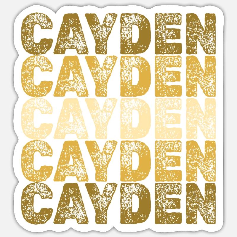 Cayden as roots - Sticker size S (10 x 10 cm) - white matte