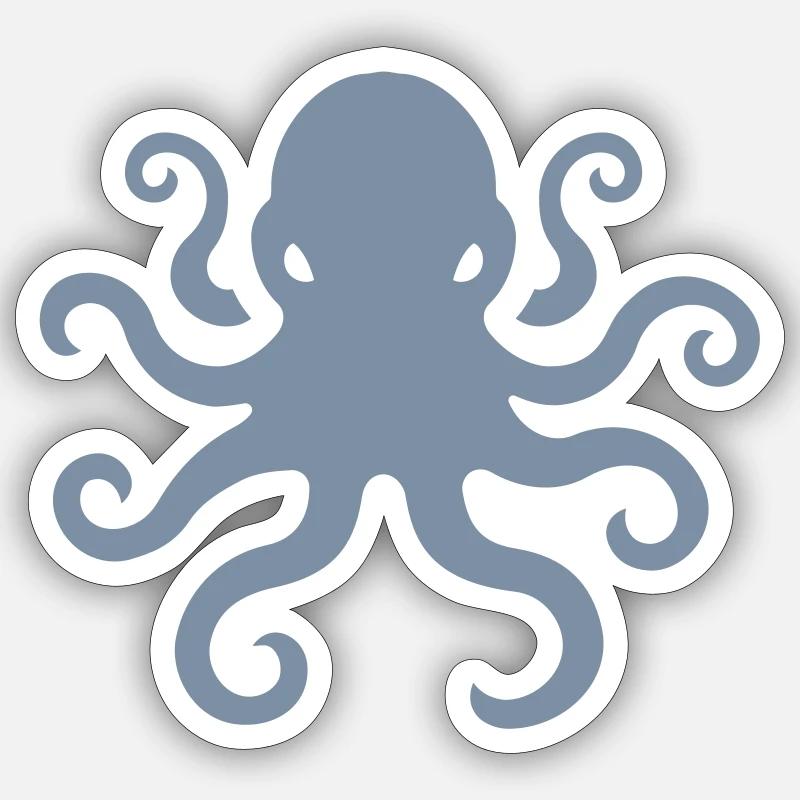 Octo Chaos Logo - Sticker size S (10 x 10 cm) - white matte