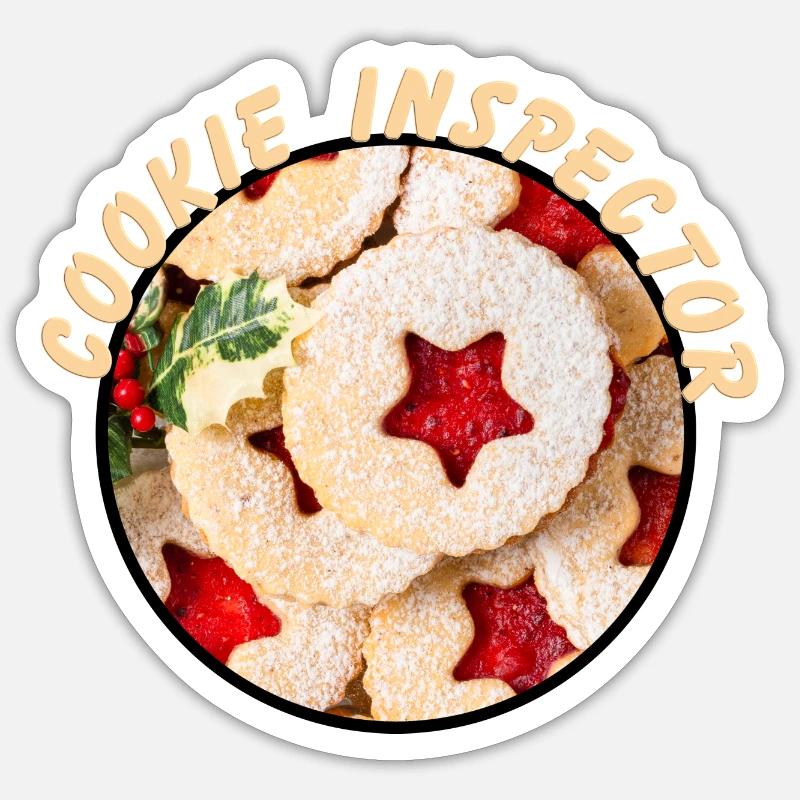 Cookie Inspector - Sticker size S (10 x 10 cm) - white matte