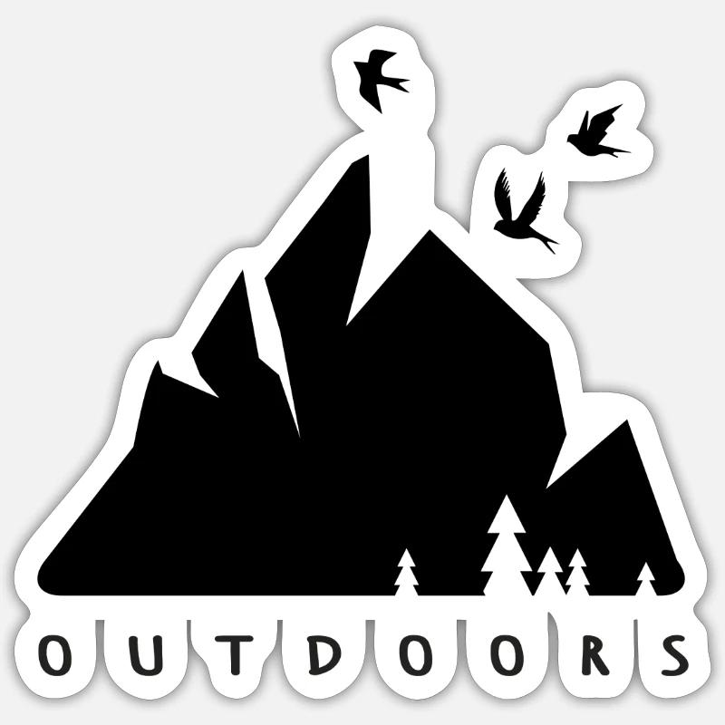 Dehors Sticker taille S (10 x 10 cm)