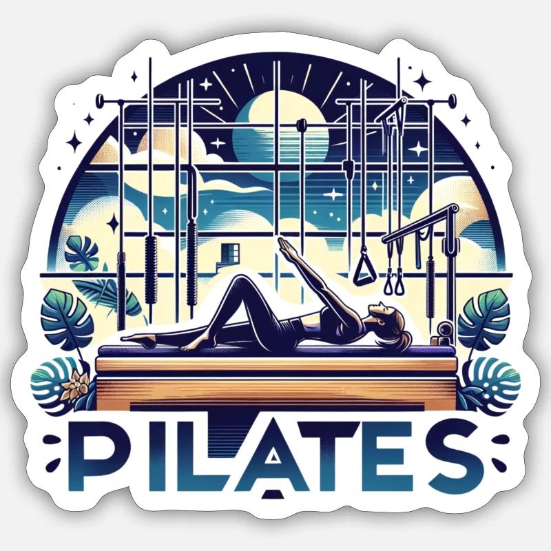 "Pilates" - Dynamic Studio Design Sticker size S (10 x 10 cm)