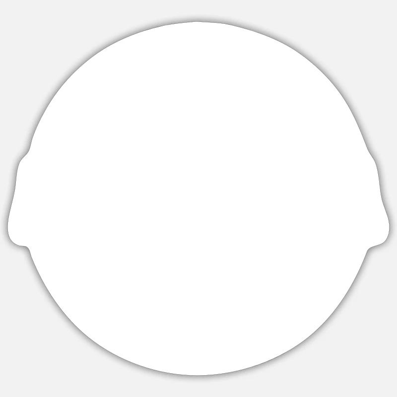Aurelia - Sticker Größe S (10 x 10 cm) - Mattweiß