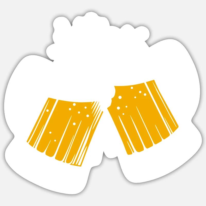 003 - Biergläser Sticker Größe S (10 x 10 cm)