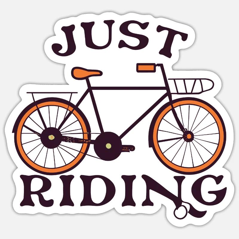 VÉLOS - Sticker taille S (10 x 10 cm) - blanc mat