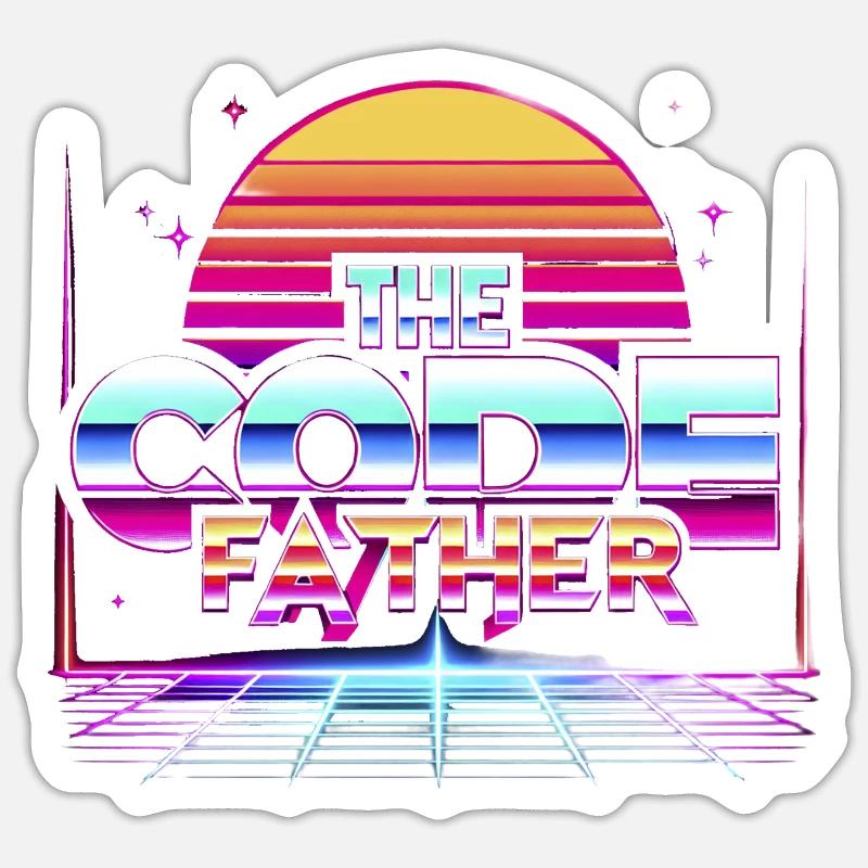 The Codefather 5 - Sticker size S (10 x 10 cm) - white matte