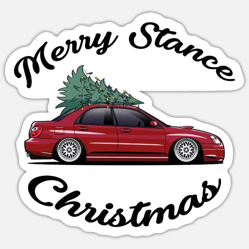 Joyeux Noël - Sticker taille S (10 x 10 cm) - blanc mat