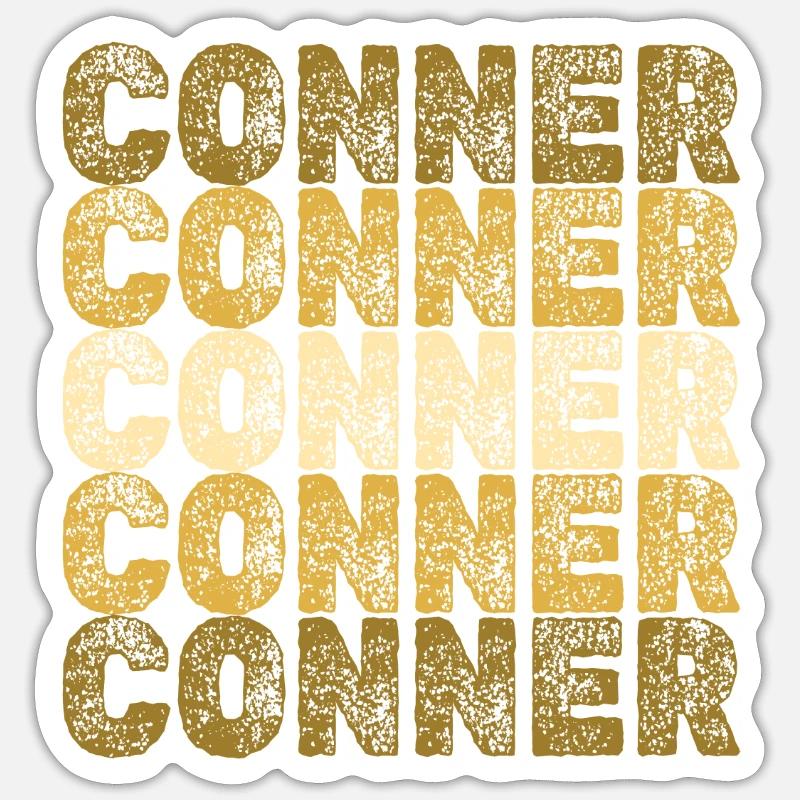 Conner - Sticker taille S (10 x 10 cm) - blanc mat