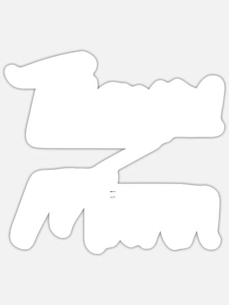 Traum Mann - Sticker Größe S (10 x 10 cm) - Mattweiß