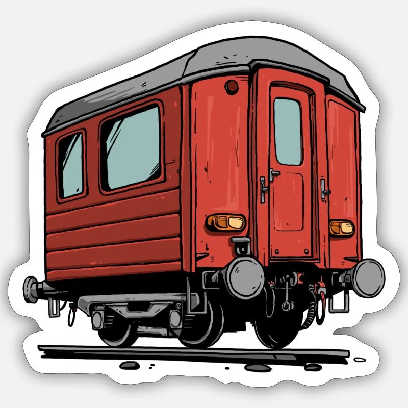 AR train - Sticker taille S (10 x 10 cm) - blanc mat