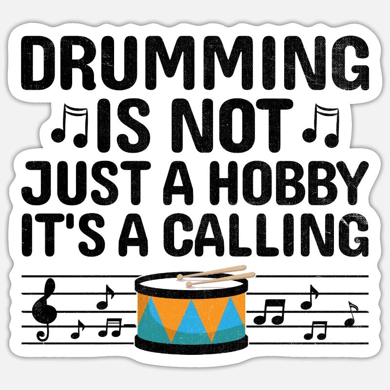 Drum Corps Marching Band Drum Corp Music Percussio Sticker Größe S (10 x 10 cm)