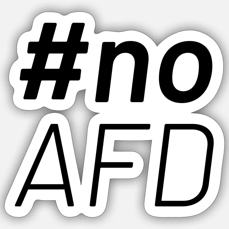 noAFD - Sticker size S (10 x 10 cm) - white matte