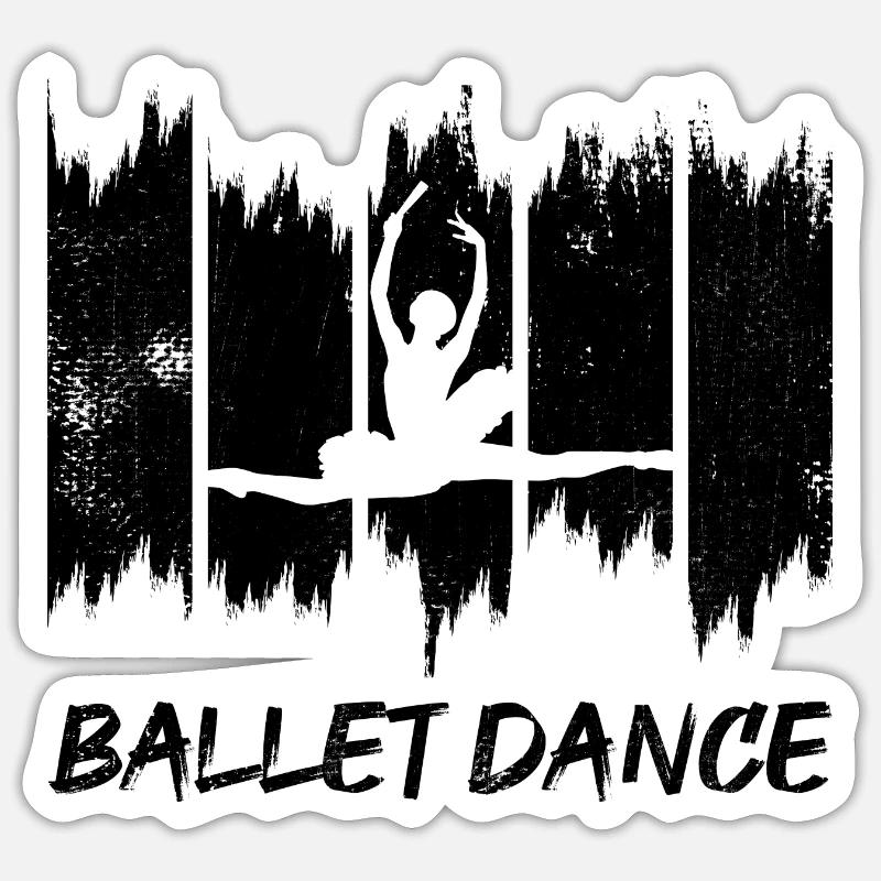 Danse classique Sticker taille S (10 x 10 cm)