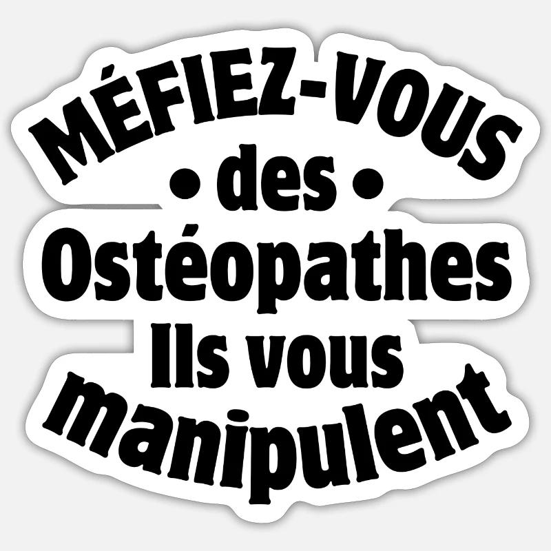 osteopath, osteopaths, physiotherapists, doctors Sticker size S (10 x 10 cm)