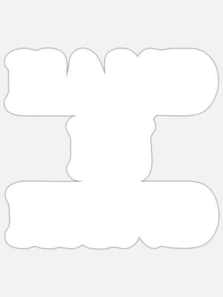 Hand in hand - Sticker Größe S (10 x 10 cm) - Mattweiß