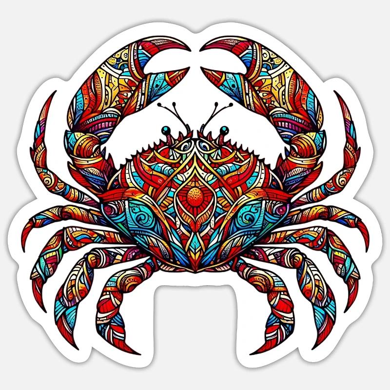 Crab Sticker size S (10 x 10 cm)