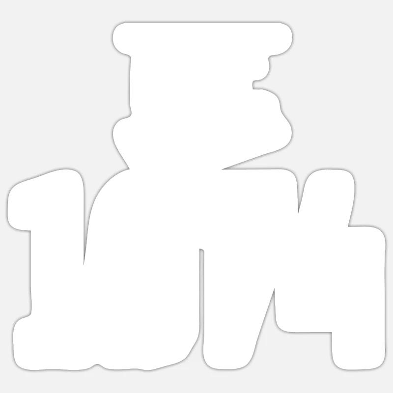 Established 1974 - Sticker size S (10 x 10 cm) - white matte