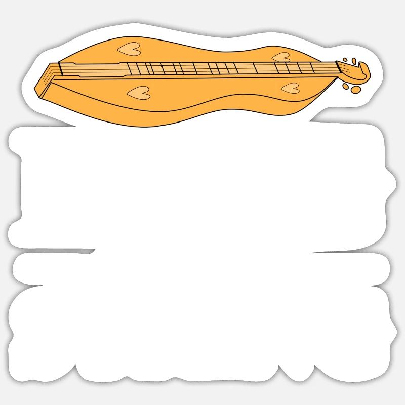 King of the string - Sticker Größe S (10 x 10 cm) - Mattweiß