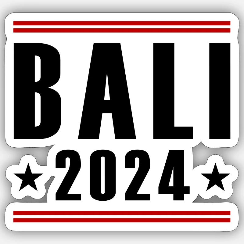 Bali 2024 - Sticker size S (10 x 10 cm) - white matte
