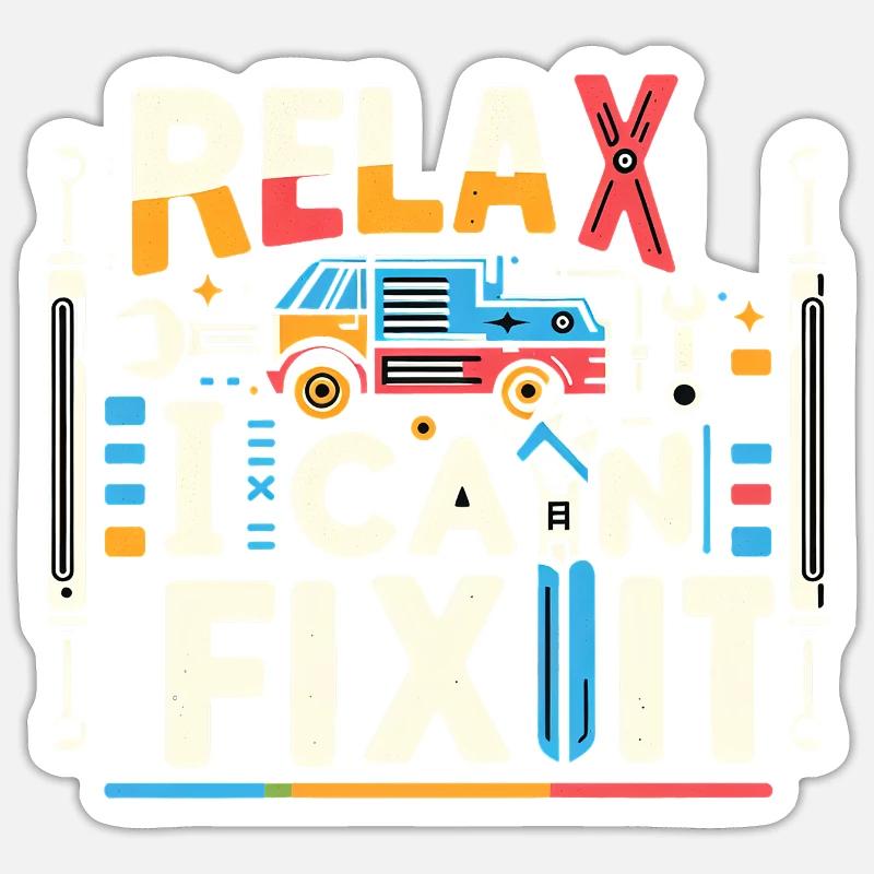 Relax I Can Fix It 28 Sticker Größe S (10 x 10 cm)