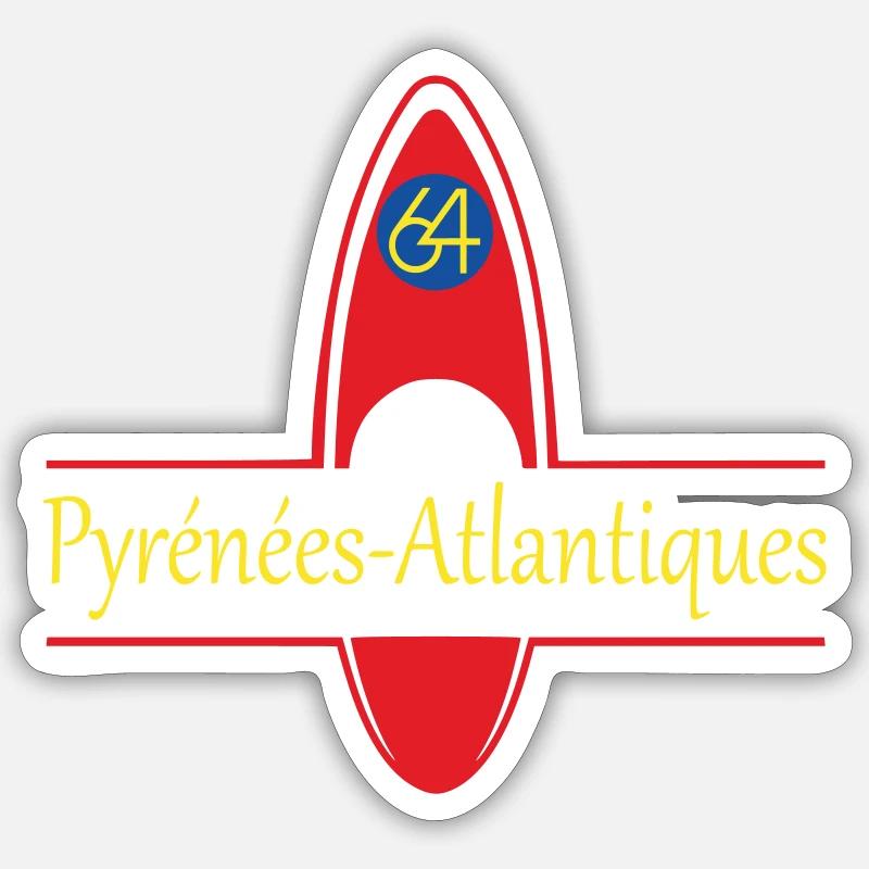 Atlantic Pyrenees - Sticker size S (10 x 10 cm) - white matte