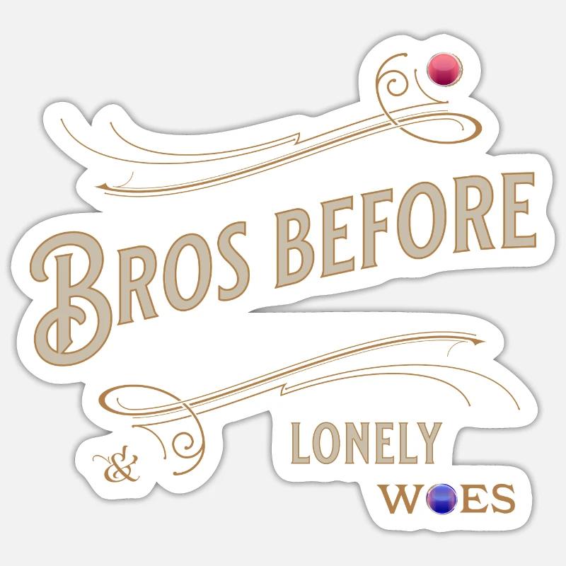 Fraternité Bros Amitié Loyal Solidaire Sticker taille S (10 x 10 cm)