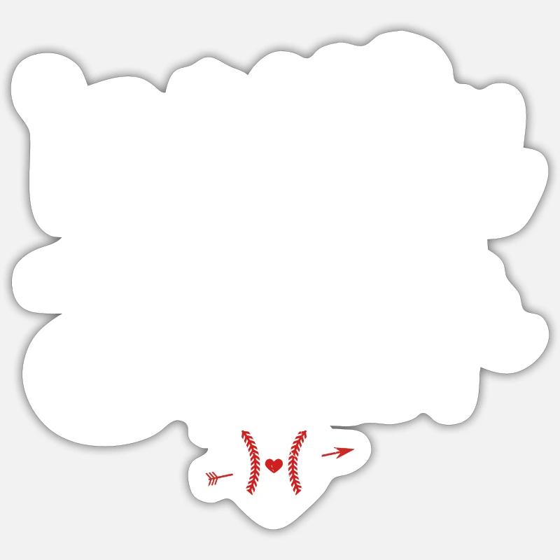 Baseball-Schwester Baseball-Schwester - Sticker Größe S (10 x 10 cm) - Mattweiß