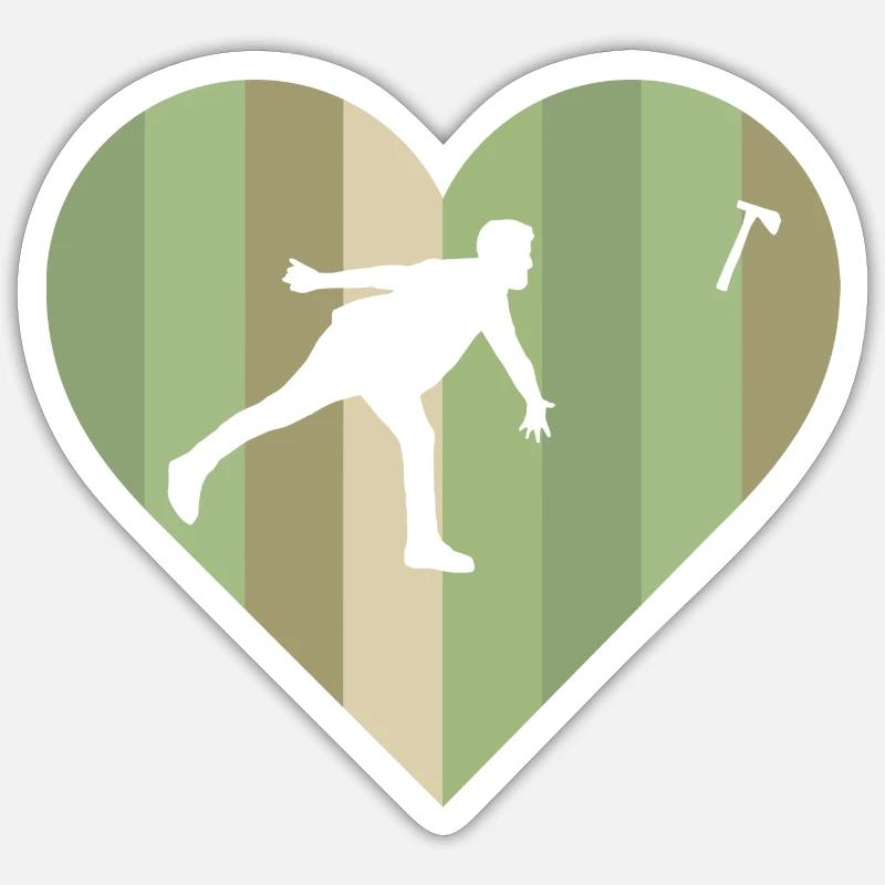Axt Axtwerfen Axe Throwing Sticker Größe S (10 x 10 cm)