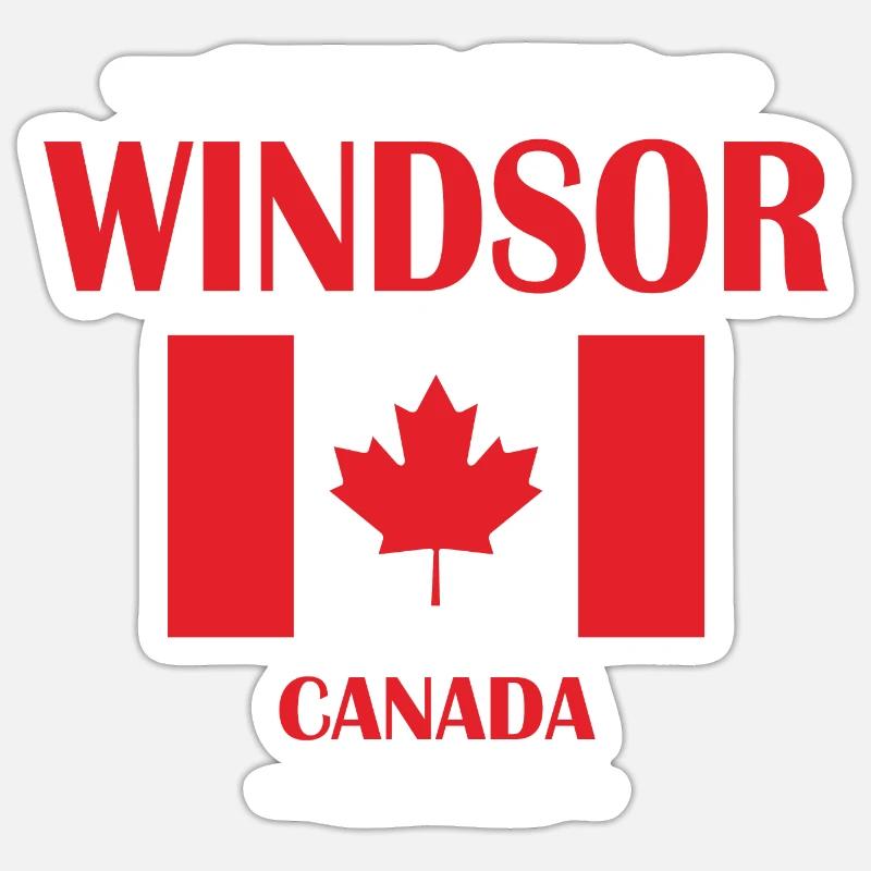 Windsor - Sticker Größe S (10 x 10 cm) - Mattweiß
