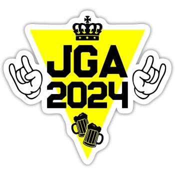Bachelor Party Bachelor Party 2024 Party - Sticker size S (10 x 10 cm) - white matte - Front