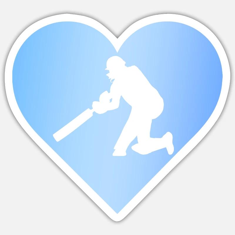 Lanceur Lanceur Cricketer Sticker taille S (10 x 10 cm)