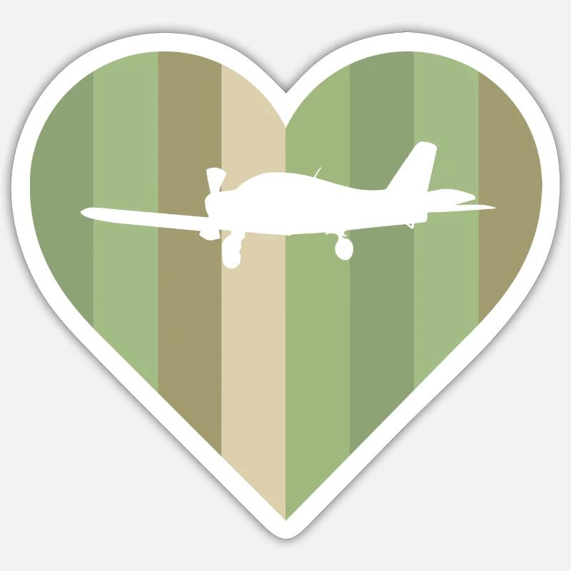 Aerospace Engineering Flying Airplane - Sticker size S (10 x 10 cm) - white matte