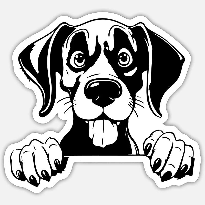 Great Dane - Sticker size S (10 x 10 cm) - white matte