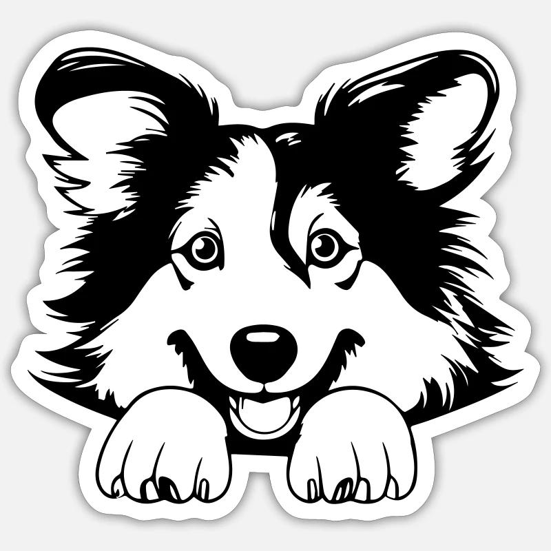 Colley - Sticker taille S (10 x 10 cm) - blanc mat