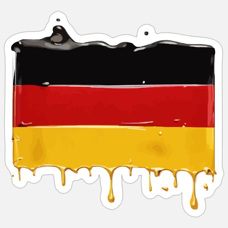 GERMANY FLAG GERMAN FLAG Sticker size S (10 x 10 cm)