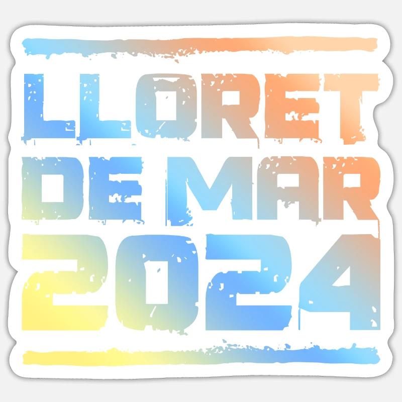 Lloret De Mar 2024 Bunt Sticker Größe S (10 x 10 cm)