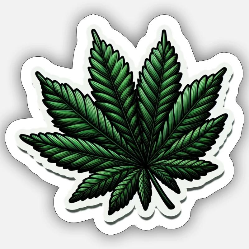 Maple Leaf - Sticker size S (10 x 10 cm) - white matte