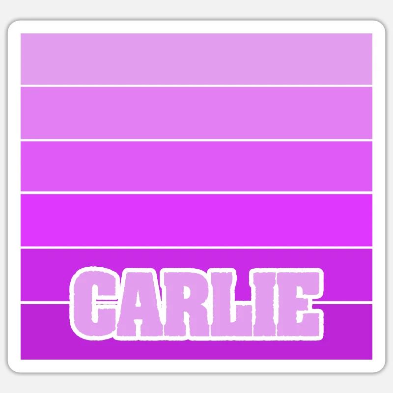 Mädchenname Carlie Sticker Größe S (10 x 10 cm)