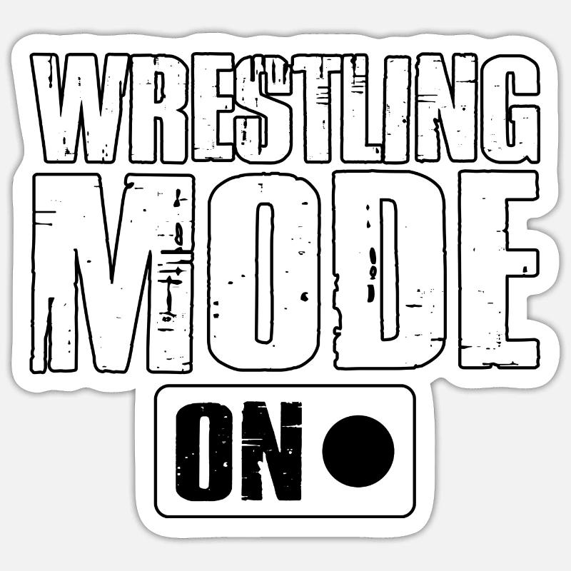 Mode Lutte activé Sticker taille S (10 x 10 cm)