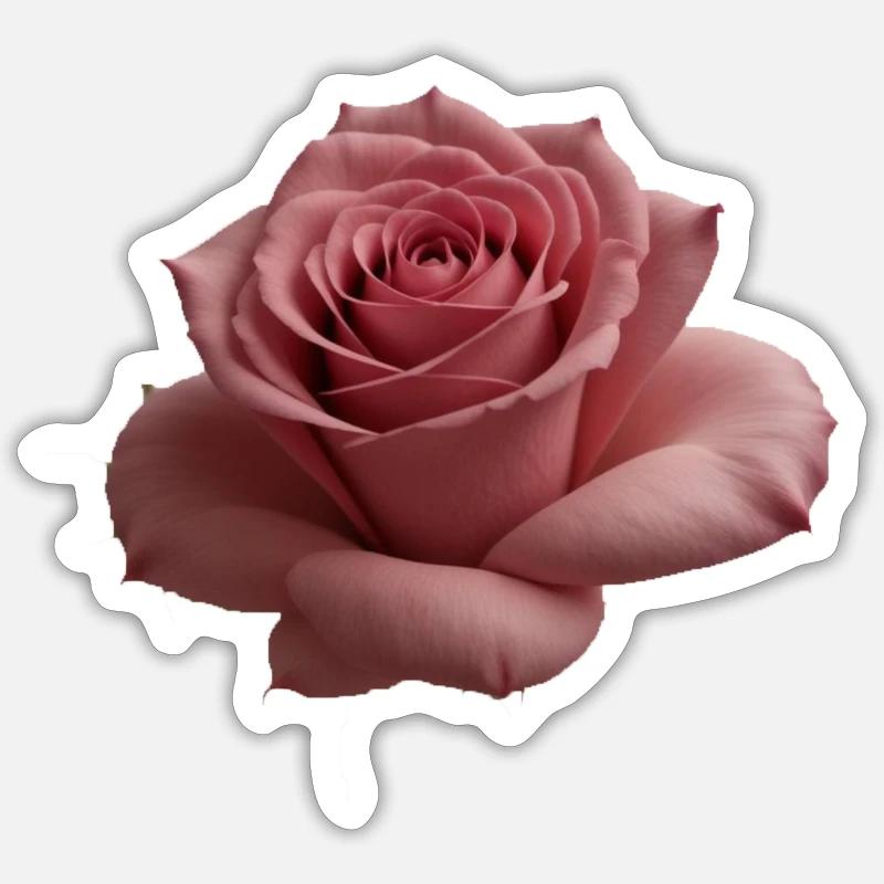 Rose groß Sticker Größe S (10 x 10 cm)
