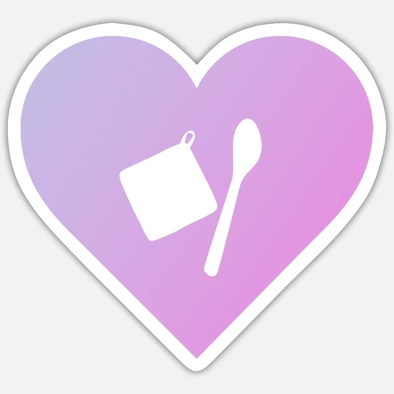 Backen Cupcake Backwaren - Sticker Größe S (10 x 10 cm) - Mattweiß