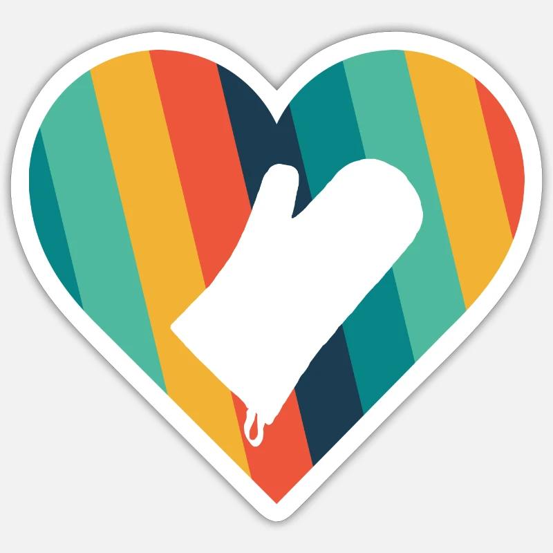 Backwaren Bäcker Backen Sticker Größe S (10 x 10 cm)